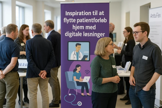 AI-genereret illustration af et inspirationsmøde